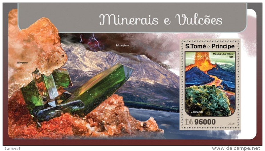 S. Tome&Principe. 2016 Minerals And Volcanoes. (401b) - Vulcani