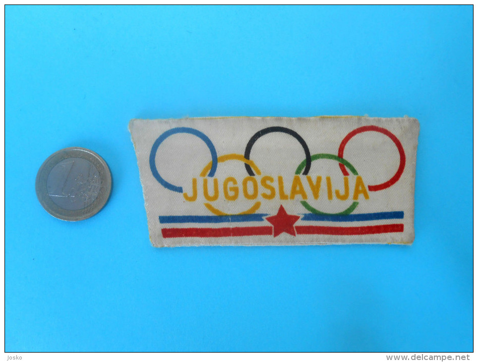 OLYMPIC GAMES ROME 1960. Yugoslav Olympic Team Official NOC Patch Roma '60. Jeux Olympiques Olympiade Olimpiadi Olimpici - Apparel, Souvenirs & Other