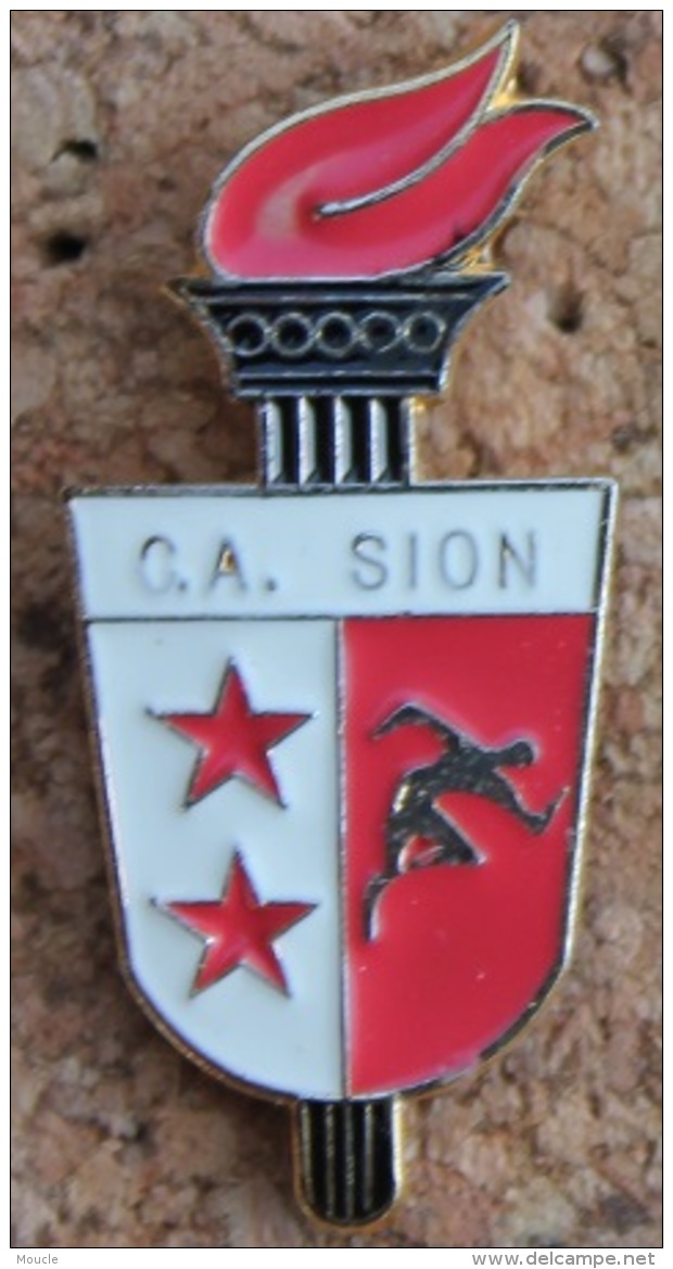 CA SION VALAIS - ATHLETISME - CLUB ATHLETIQUE - FLAMME OLYMPIQUE - ETOILES  -                          (12) - Atletiek