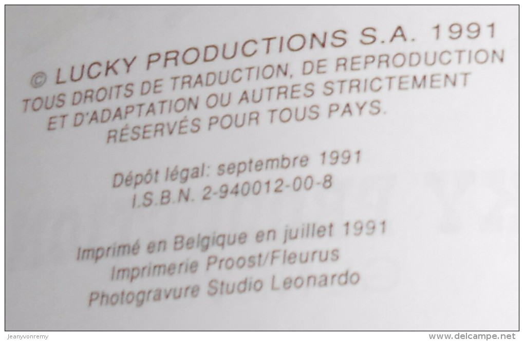 Lucky Luke. L'amnésie Des Dalton. 1991. Lucky Productions. - Lucky Luke