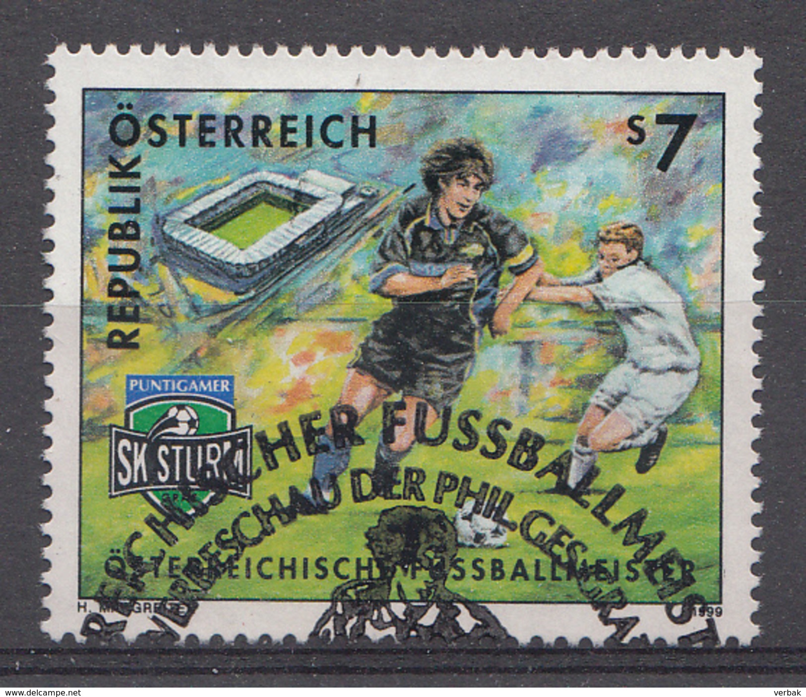 Autriche 1999  MI.nr.: 2278 Fussball-meister 1998  OBLITERE / USED / GEBRUIKT - Gebruikt