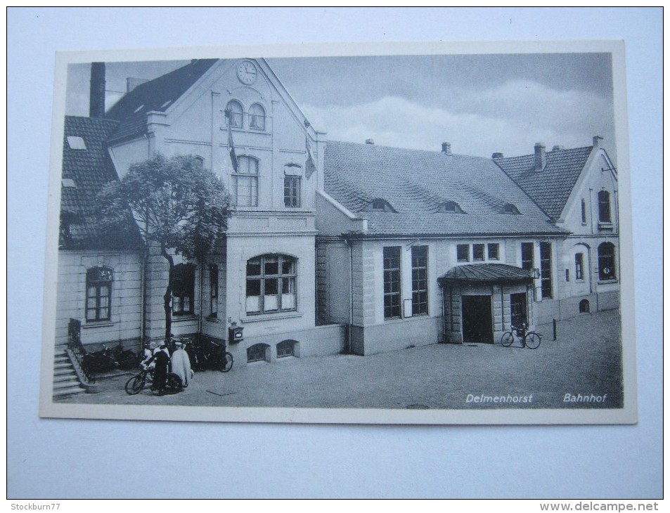 DELMENHORST  , Bahnhof   ,schöne Karte Um 1935 - Delmenhorst