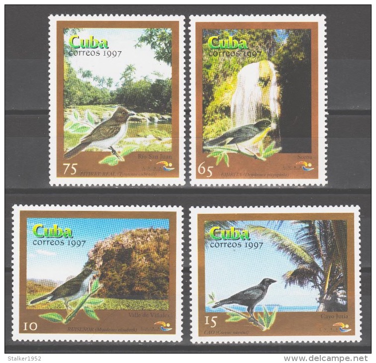 Cuba 1997 Kuba Mi 4049-4052 Birds / Vögel **/MNH - Autres & Non Classés