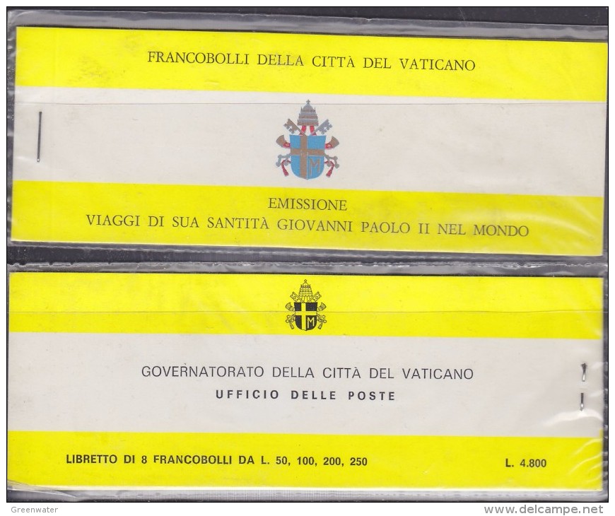 Vatican City 1982 Journeys Pope Giovanni Paolo II Booklet ** Mnh (32540) - Libretti