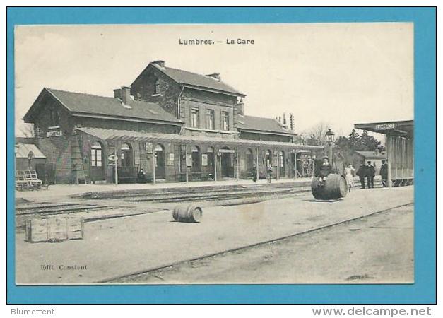 CPA Chemin De Fer Gare LUMBRES 62 - Lumbres