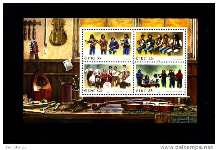 IRELAND/EIRE - 2008  IRISH MUSICAL GROUPS  MS   MINT NH - Blocks & Kleinbögen