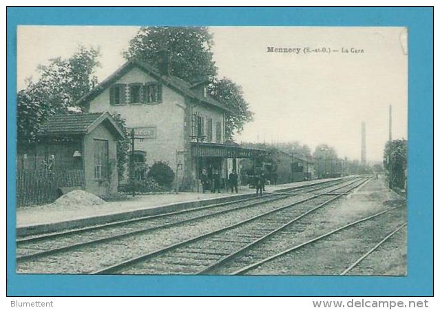 CPA - Chemin De Fer La Gare De MENNECY 91 - Mennecy