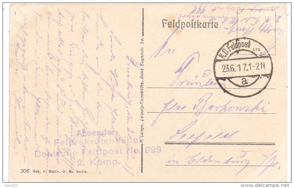 F 51220 BRIMONT, Chateau / Schloss, Zerstörungen 1.Weltkrieg, Deutsche Feldpost, 1917 - Reims