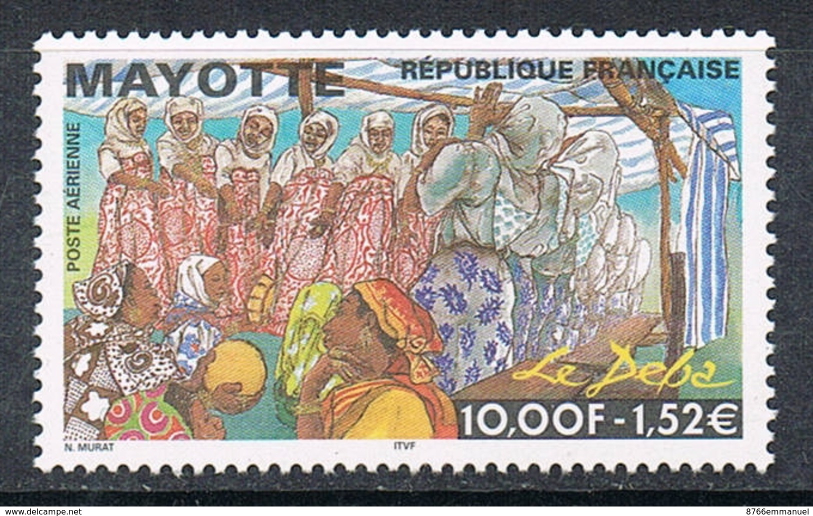 MAYOTTE AERIEN N°4 N** - Airmail