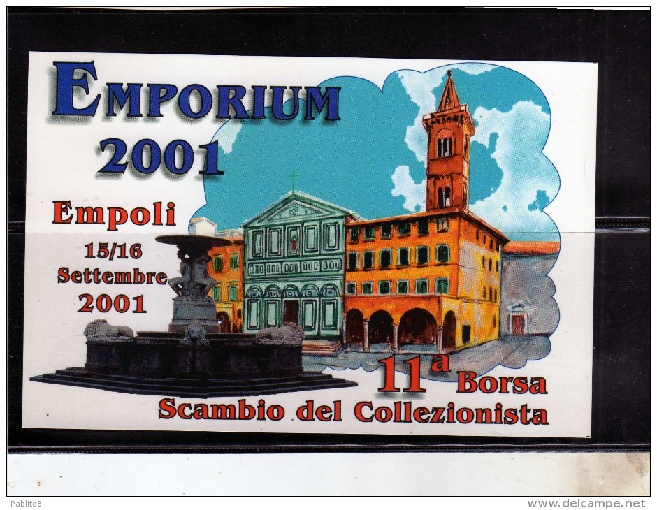 ITALIA REPUBBLICA ITALY 2001 EMPORIUM EMPOLI BORSA SCAMBIO DEL COLLEZIONISTA LA NATURA 2000 CARTOLINA POST CARD - Sonstige & Ohne Zuordnung