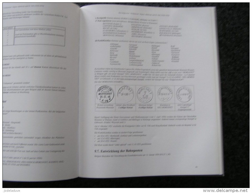 POSTGESCHICHTE Eupen Malmédy Saint Vith Amplatz Régionalisme Philatélie Timbres Poste Carte Stamp Lettre Guerre Cachets