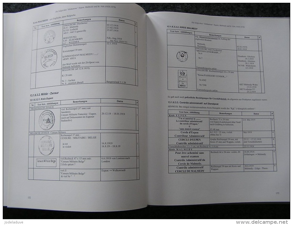 POSTGESCHICHTE Eupen Malmédy Saint Vith Amplatz Régionalisme Philatélie Timbres Poste Carte Stamp Lettre Guerre Cachets
