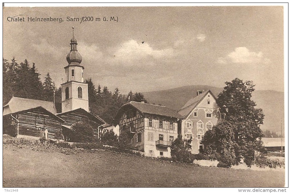 Schweiz, 1917, Chalet Heinzenberg, Sarn Mit Kirche  Nach Zürich, Siehe Scans! - Sarn