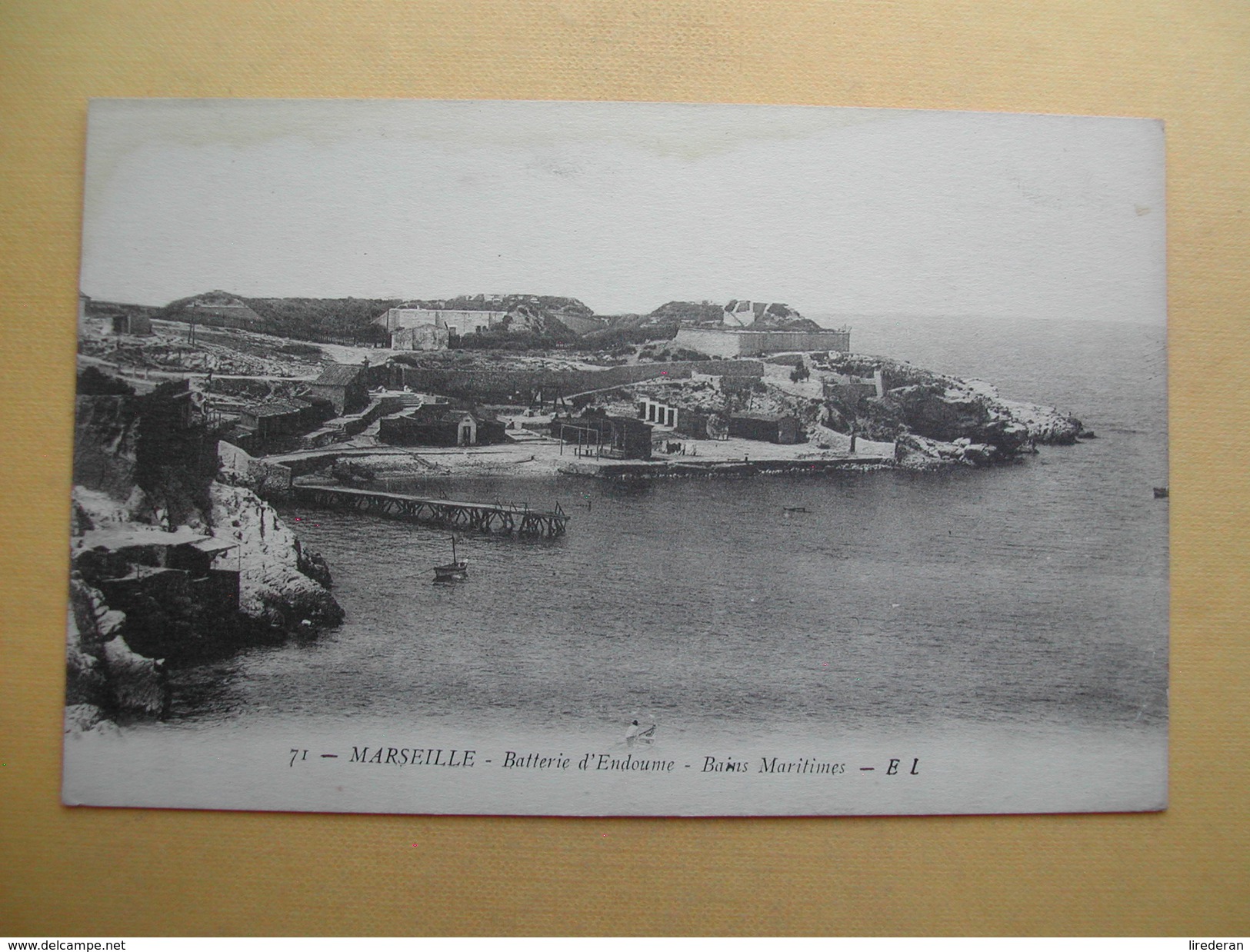 La Batterie D´Endourne Et Les Bains Maritimes. - Endoume, Roucas, Corniche, Plages