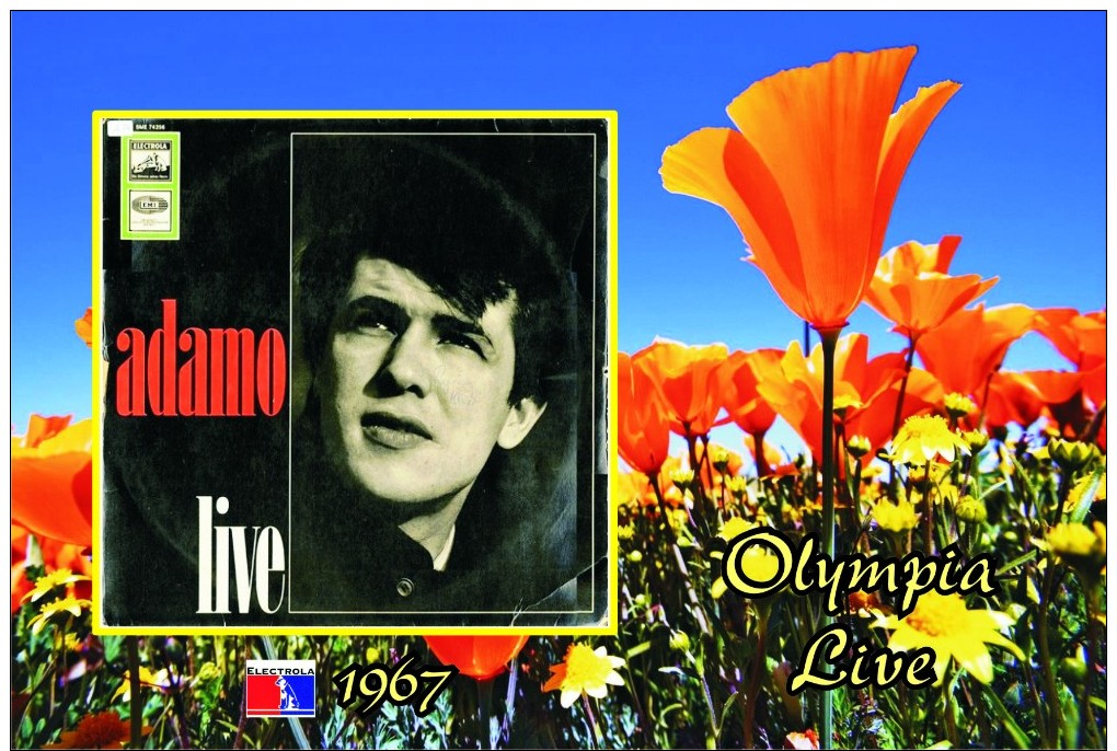 Carte Postale, Célébrités,  Chanteurs, Belgium, Full Collection Salvatore Adamo, 1967, Olympia Live (Germany) - Sänger Und Musikanten