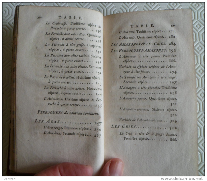 Buffon - Histoire Naturelle Oiseaux Tome XI - Imprimerie Royale 1780 - 1701-1800