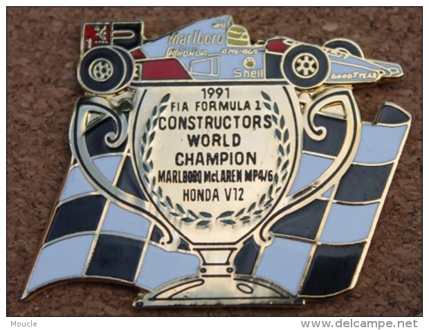 FORMULE 1  - SHELL - MARLBORO - 1991 FIA CONSTRUCTORS WORLD CHAMPION MAC LAREN HONDA V12      -    (13) - F1