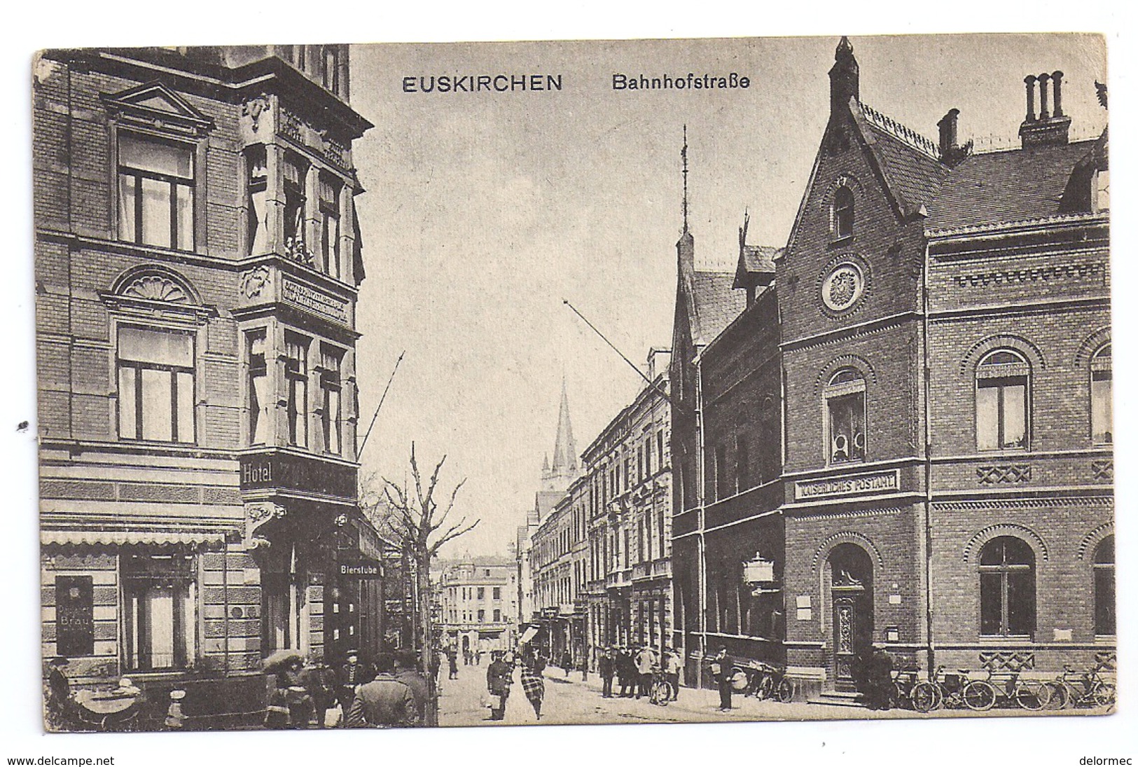 CPA Euskirchen Allemagne Deutschland Bahnhofstrasse éditeur Verlag Jakob V D Walde, Non écrite - Euskirchen