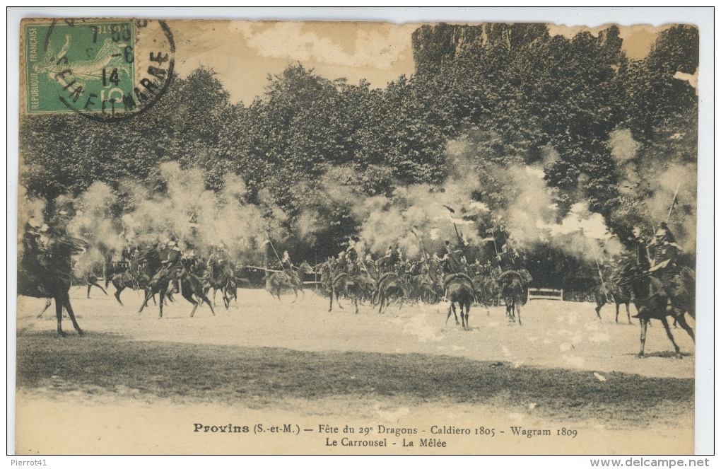 PROVINS - Fête Du 29ème DRAGONS  - Le Carrousel - La Mêlée - Provins