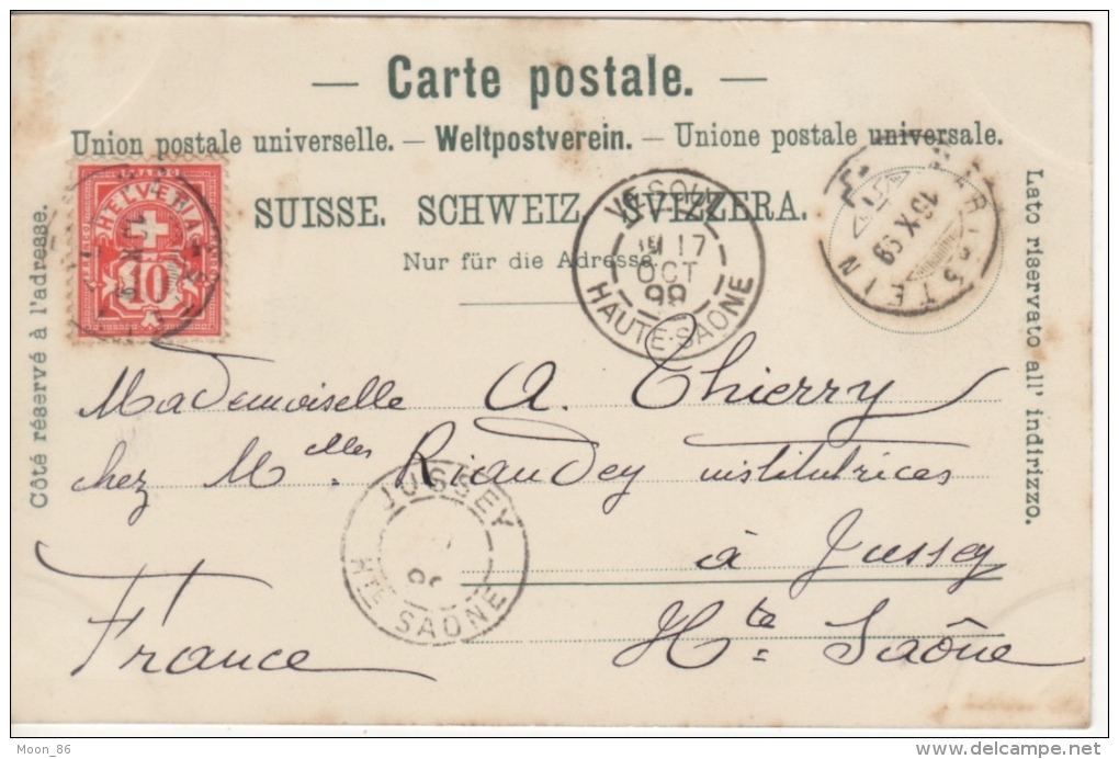 CPA Suisse - GRUSS AUS  MARIASTEIN -  Cachet 1898 - PRÉCURSEUR - Metzerlen-Mariastein