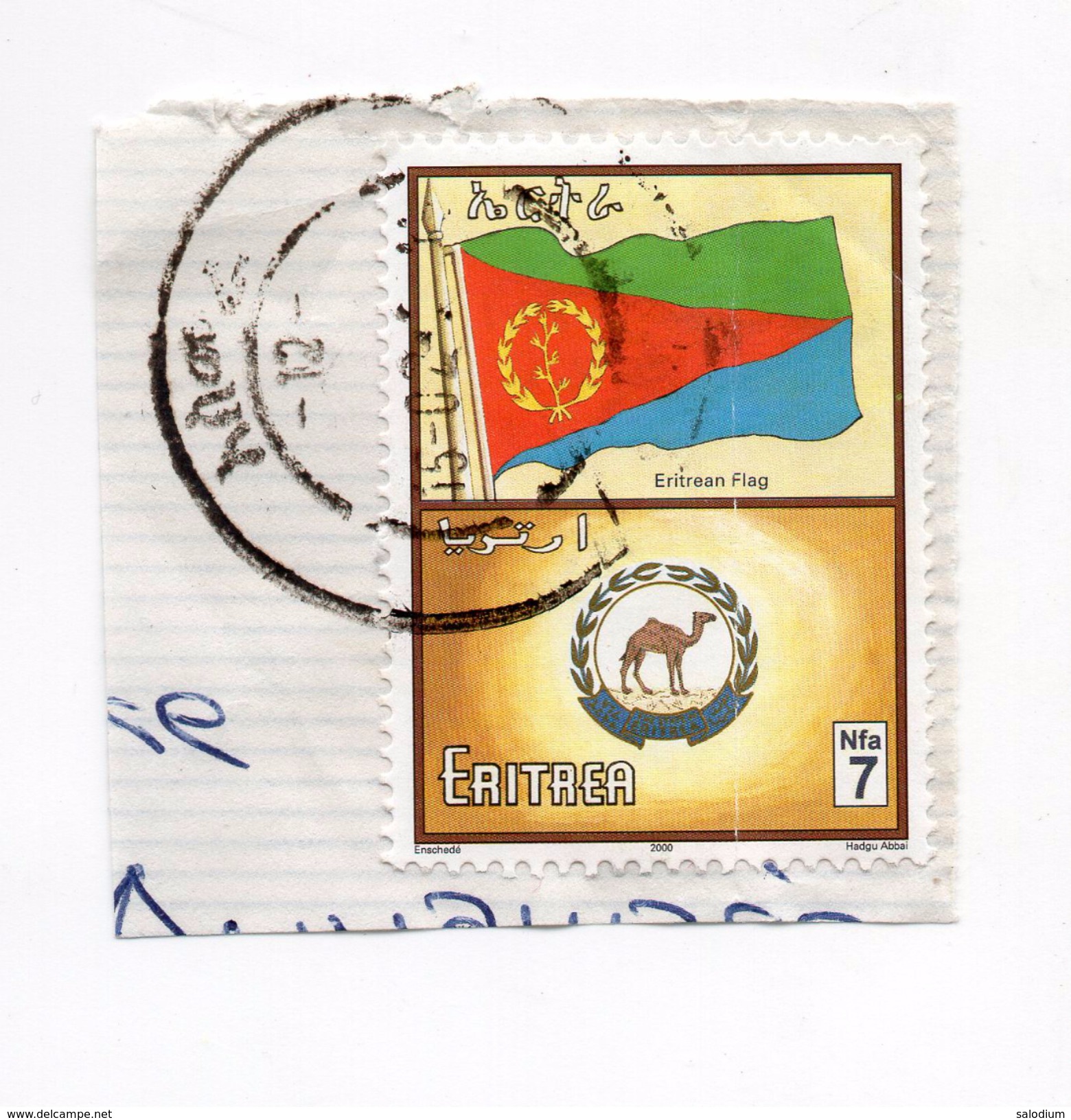 F2231 - ERITREA Bandiera Flag - Camel Cammello - Eritrea