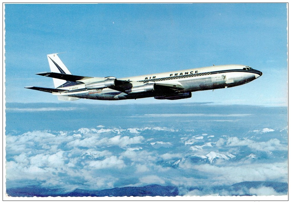 CPSM FRANCE THEMES TRANSPORT AERONAUTIQUE - Boeing 707 Intercontinental D'Air France - 1946-....: Ere Moderne