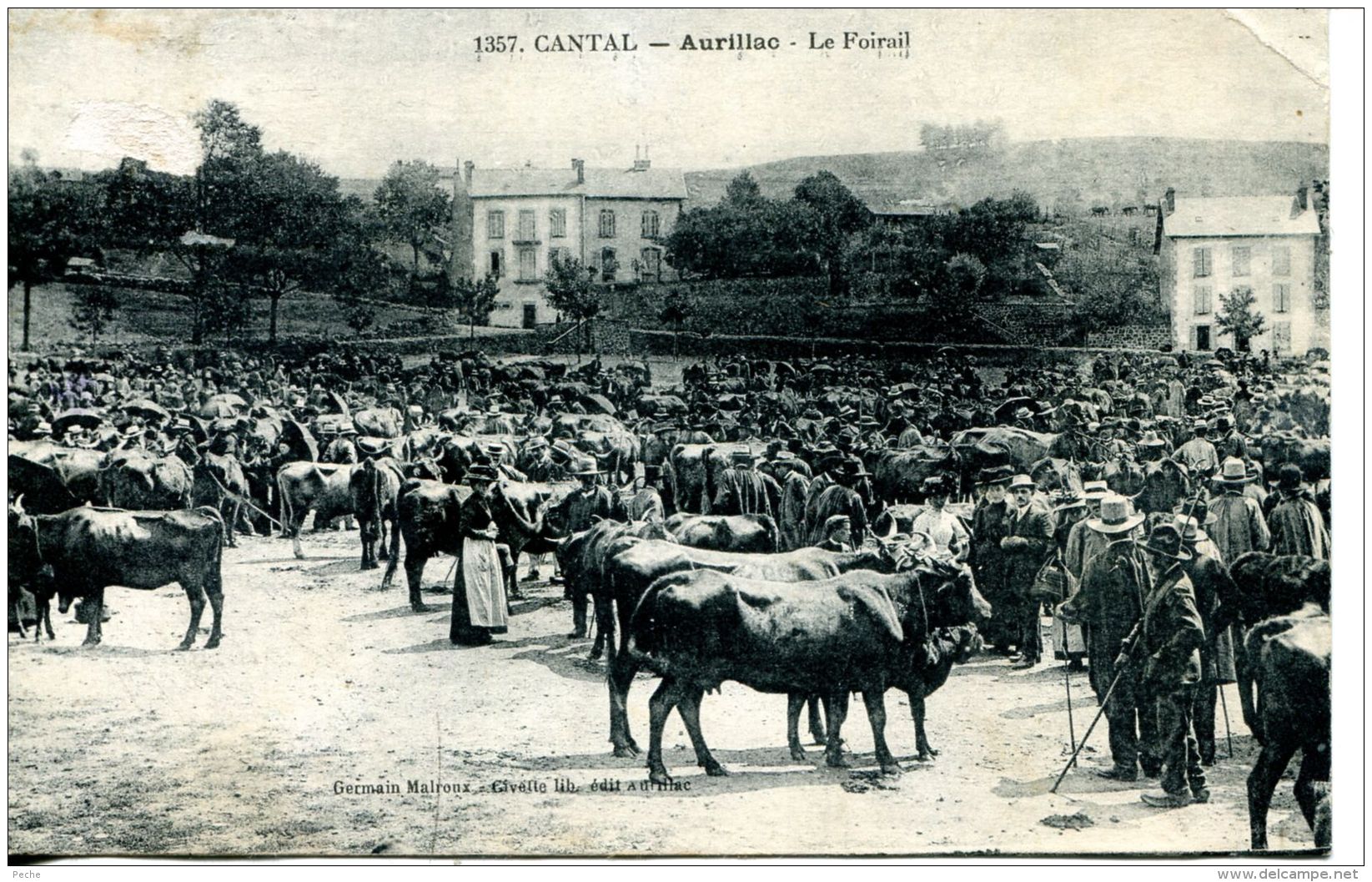 N°51237 -cpa Aurillac -le Foirail- - Fairs