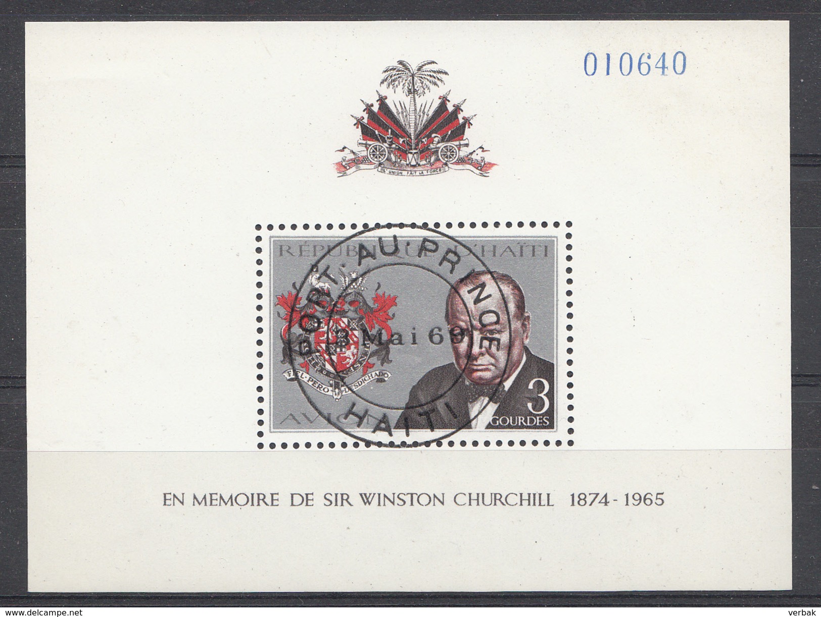 Haïti 1968  Mi.nr: Block 34A Sir Winston Churchill  OBLITERE / USED / GEBRUIKT - Haití