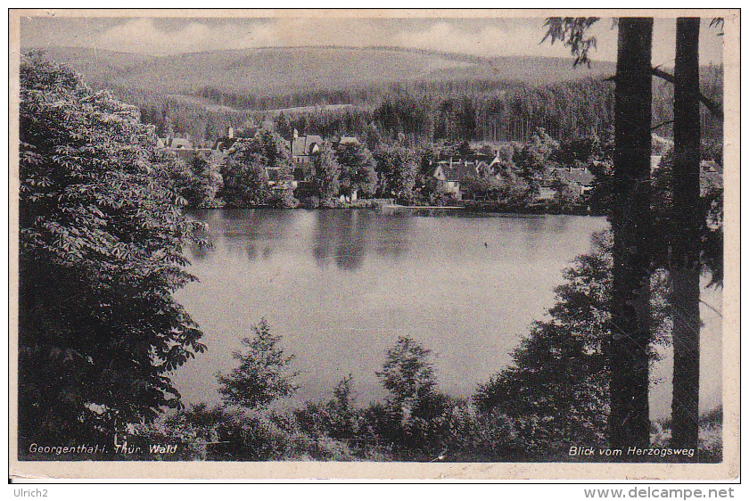 AK Georgenthal I. Thür. Wald - Blick Vom Herzogsweg - Ca. 1940 (25145) - Georgenthal