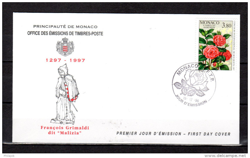 Enveloppe 1er Jour De 1996 " 30° CONGRES INTERNATIONAL DE BOUQUETS " N° YT 2078. Parfait état. FDC - FDC