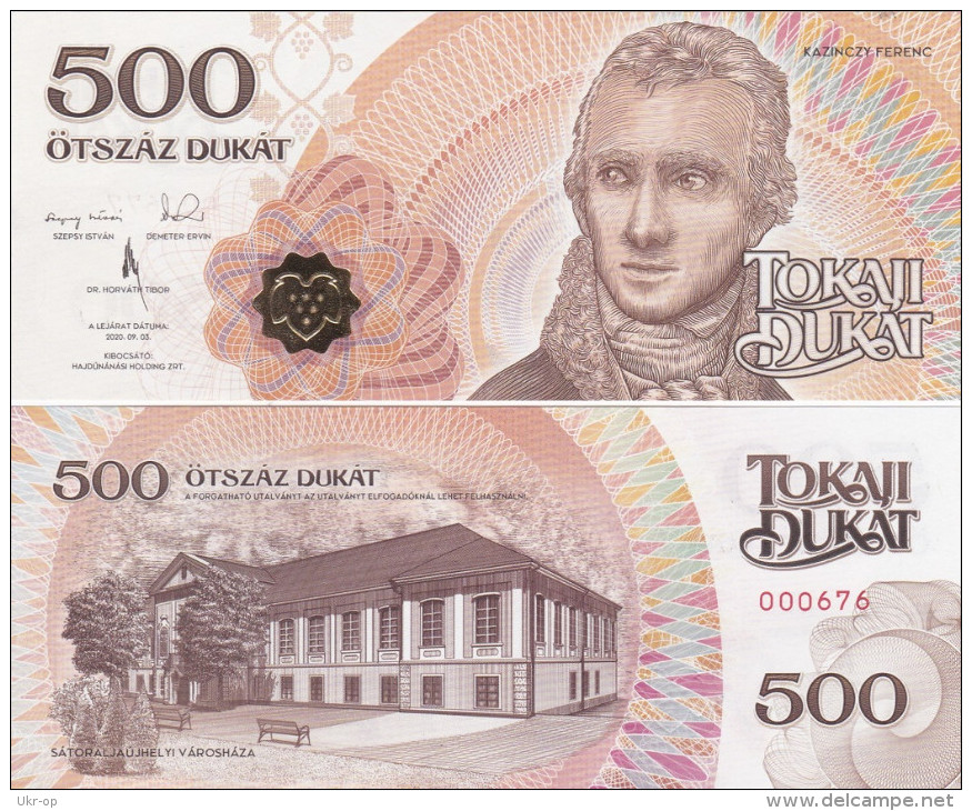 Hungary - 500 Dukat 2016 - 2020 Local Money UNC Ukr-OP - Hungary