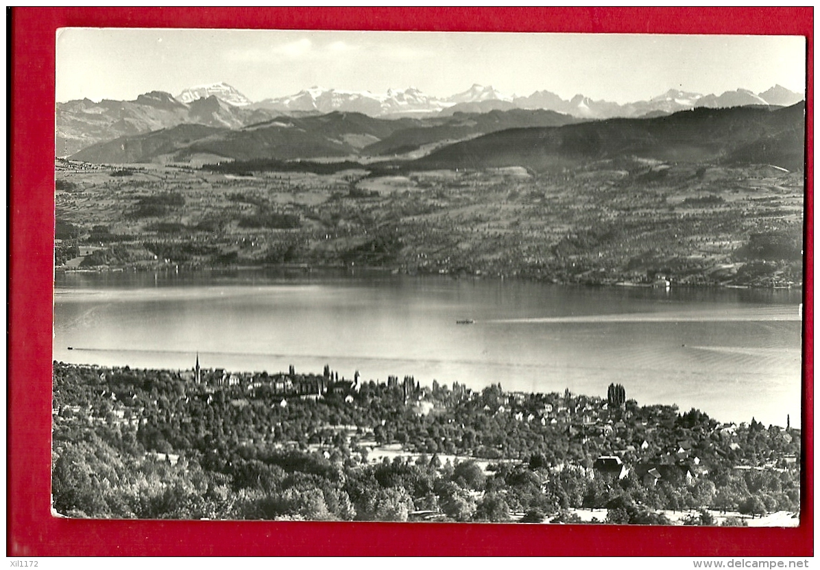 HBP-01  Männedorf  Mit Den Alpen. GElaufen In 1961 . Foto Oetiker Männedorf - Männedorf