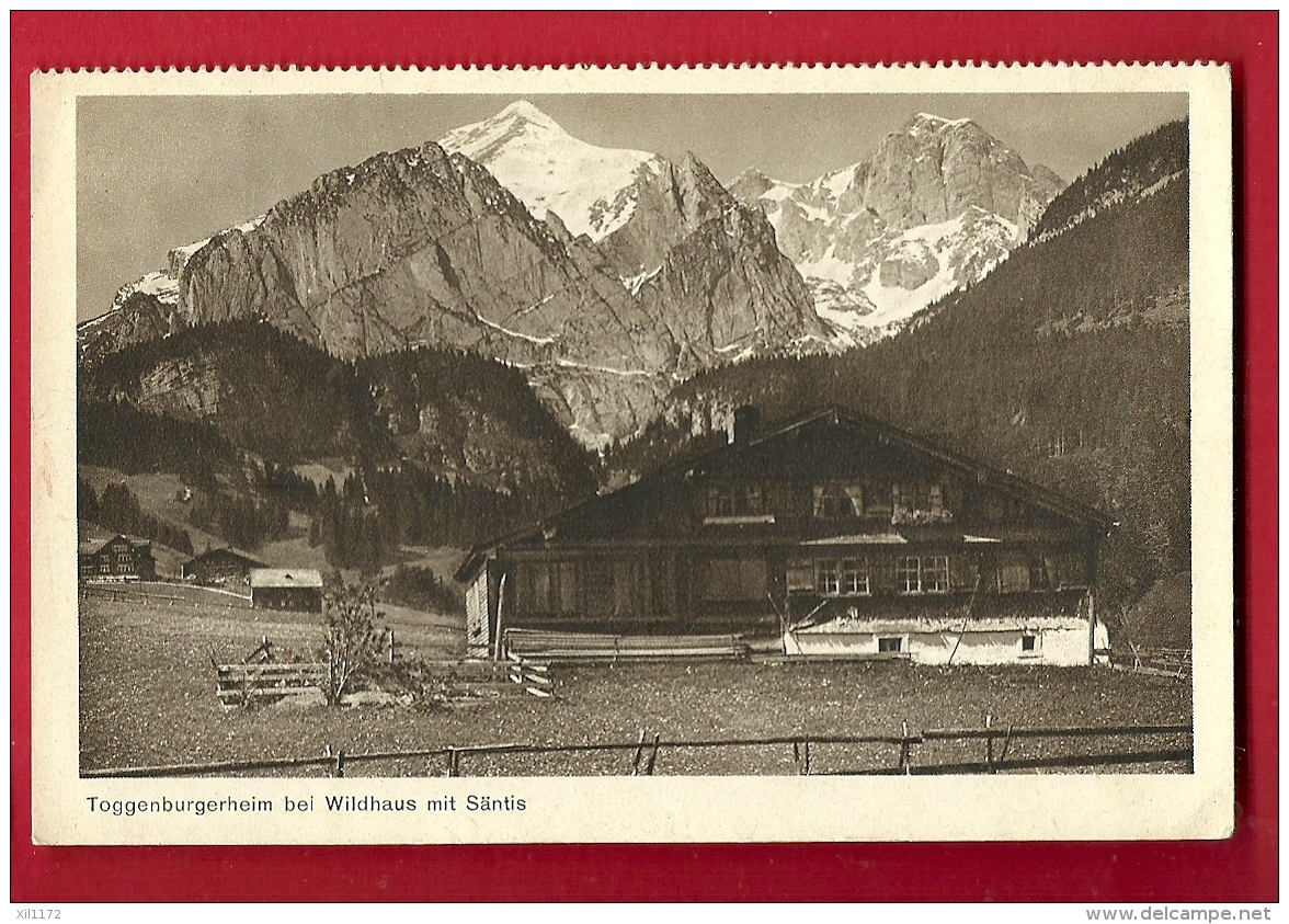 HBP-24 Toggenburgerheim Bei Wildhaus Mit Säntis. Gelaufen In 1931. Feinpapier. - Wil