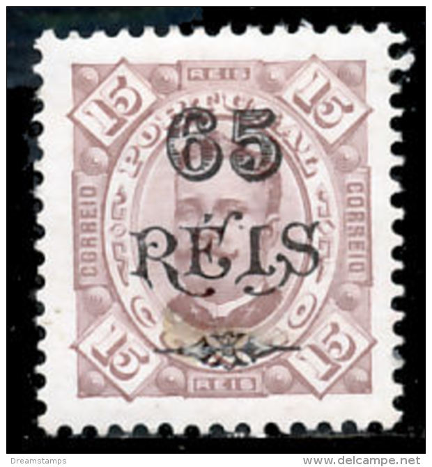 !										■■■■■ds■■ Congo 1902 AF#29 * Surcharges 65 On 15 Réis 11,5 (x0861) - Portuguese Congo