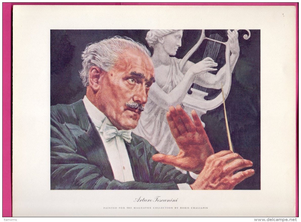 PIC00016 Magnavox Painting Of Conductor Arturo Toscanini. - Sammlungen