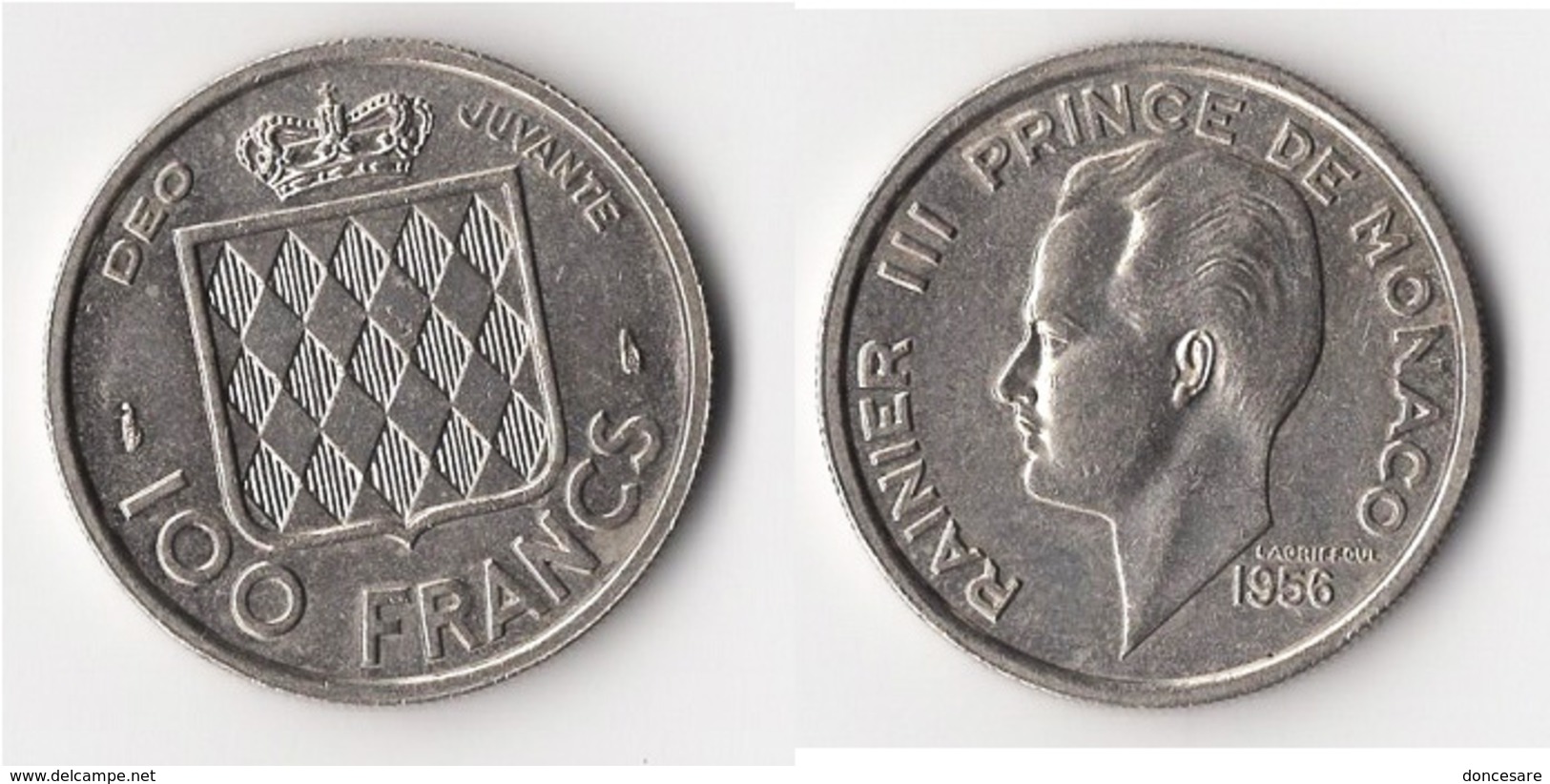 ** 100 FRANCS  MONACO 1956  TTB+  ** - 1949-1956 Francos Antiguos