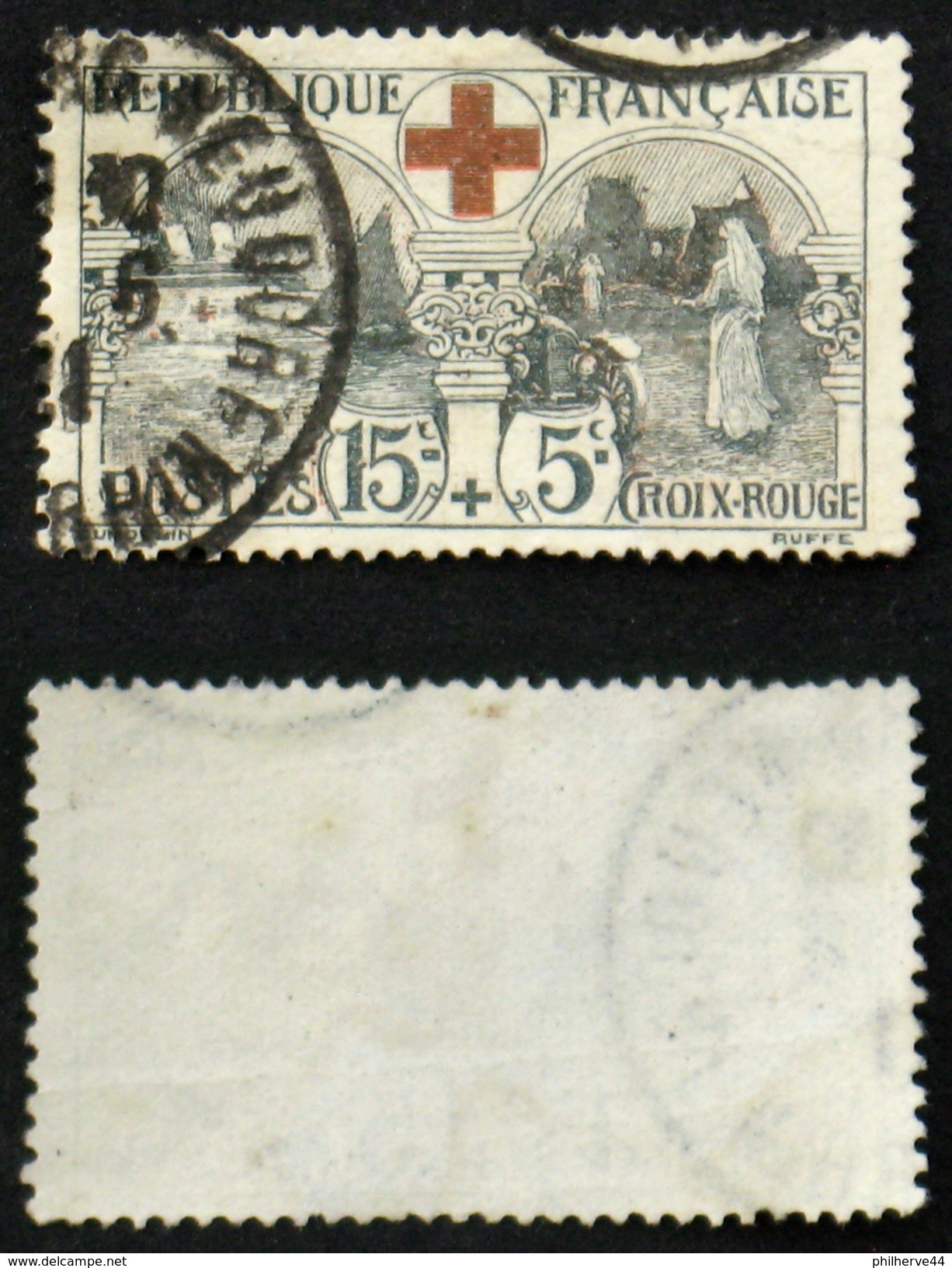 N° 156 CROIX ROUGE 1918 Oblit B/TB Cote 70€ - Oblitérés