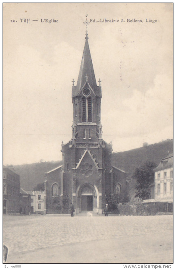 Tilff - L'Eglise (animée + Censure 1916) - Esneux