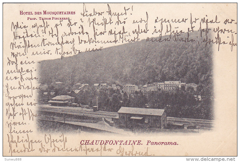 Chaudfontaine - Panorama (Hôtel Des Mousquetaires, Vers Allemagne 1902) - Chaudfontaine
