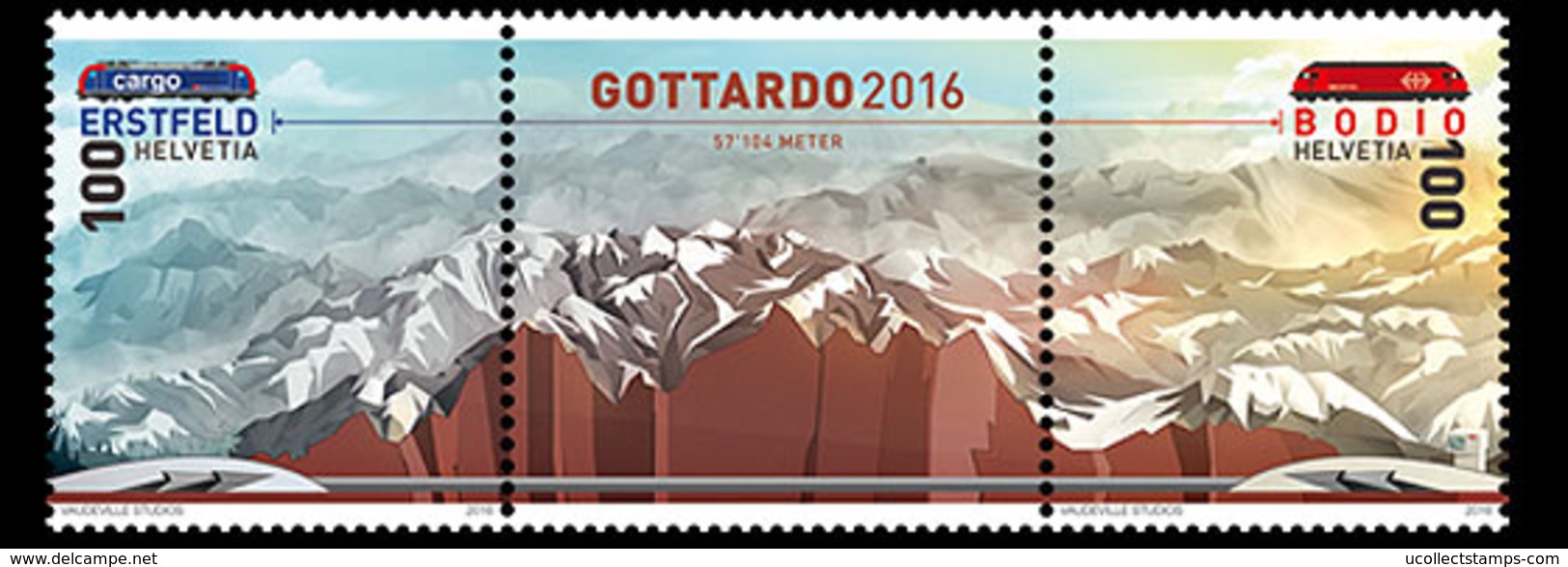 Zwitserland 2016  Gottard Tunnel   Postfris/mnh - Unused Stamps