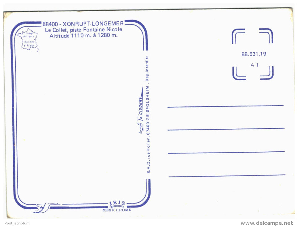 Xonrupt Longemer Le  Collet Piste Fontaine Nicole - Xonrupt Longemer