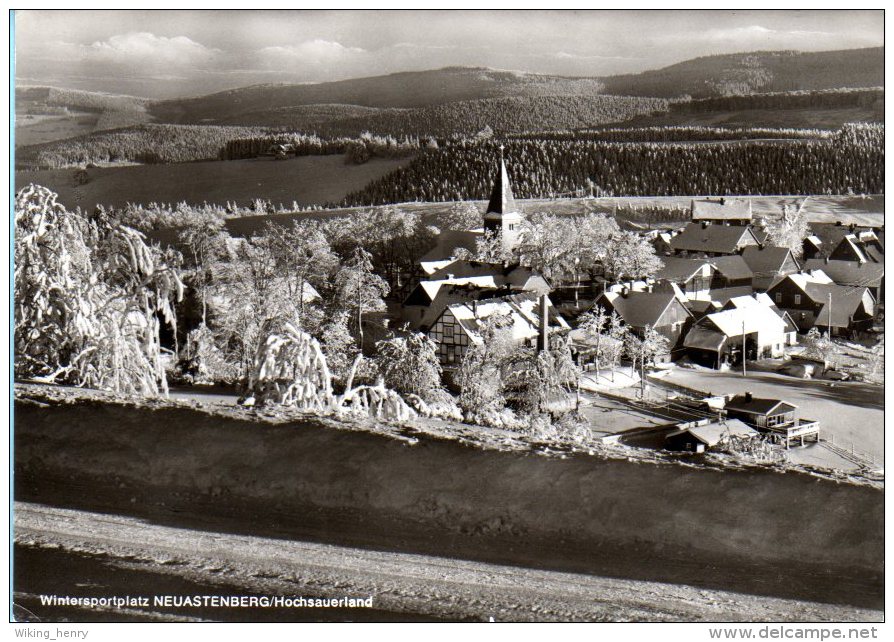 Winterberg Neuastenberg - S/w Ortsansicht 1 - Winterberg