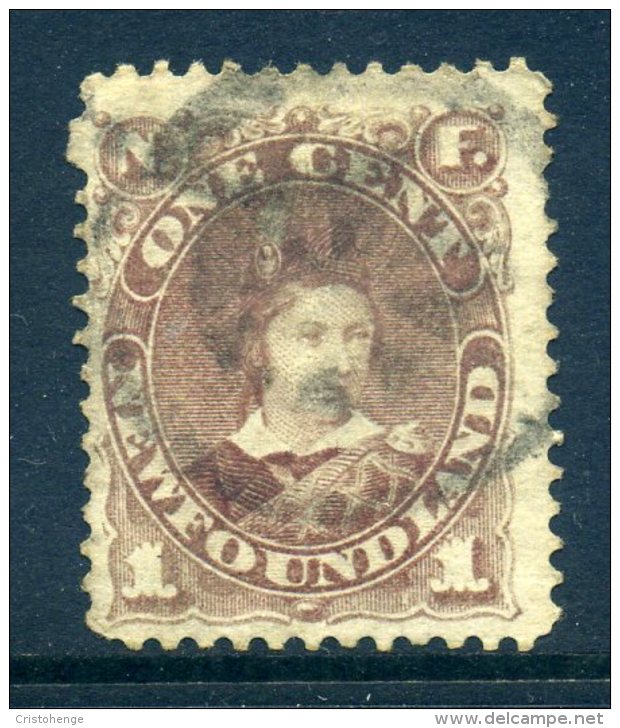 Newfoundland 1880-82 Definitives (p.12) - 1c King Edward VII When Prince Of Wales - Dull Brown - Used (SG 44a) - 1865-1902