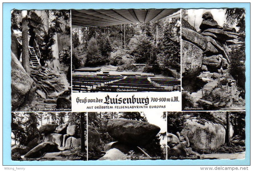 Wunsiedel Luisenburg - S/w Mehrbildkarte 10 - Wunsiedel