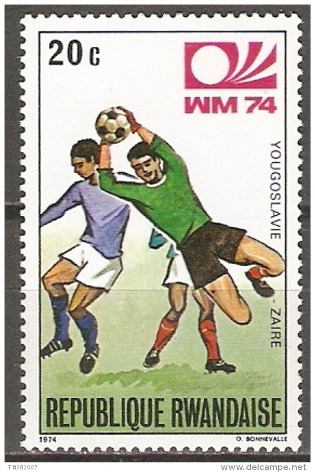 RUANDA    -   FOOTBALL  -   Neuf ** .  Yougoslavie / Zaïre - 1974 – Germania Ovest