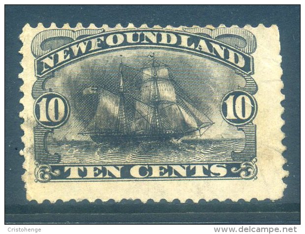 Newfoundland 1887 Definitives (p.12) - 10c Atlantic Brigantine Used (SG 54) - 1865-1902