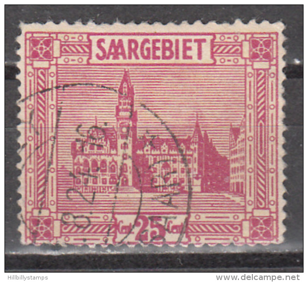 SAAR   SCOTT NO. 107    USED     YEAR  1922 - Gebraucht