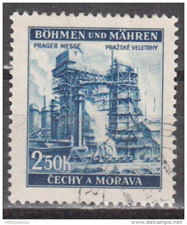 BOHEMIA AND MORAVIA     SCOTT NO.  59     USED     YEAR  1941 - Gebruikt