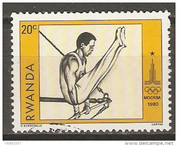 RUANDA    -   Moscou 80   -  GYMNASTIQUE  -  Oblitéré - Gymnastics
