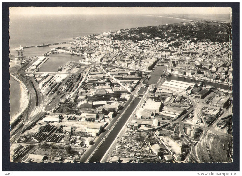 CPSM 34 - SETE - Vue Aérienne - Le Grand Canal - Sete (Cette)